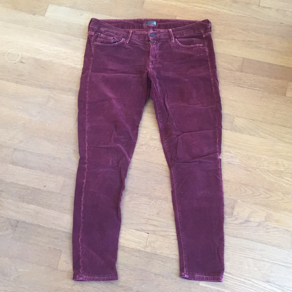Mother the looker magnolia corduroy 32